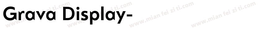 Grava Display字体转换